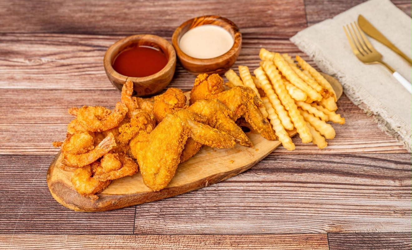 Wings and fries