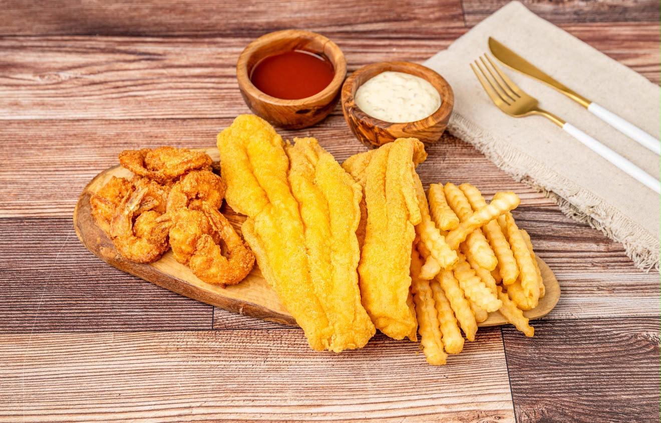 Chicken tenders and fries